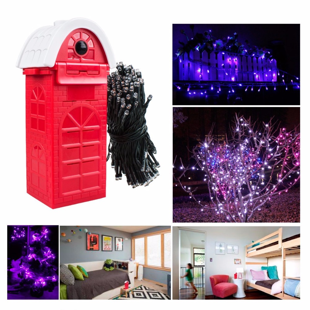 Decorative Christmas Twinkle LED Lights 100/200LED Color Changing Modes Fairy String Light