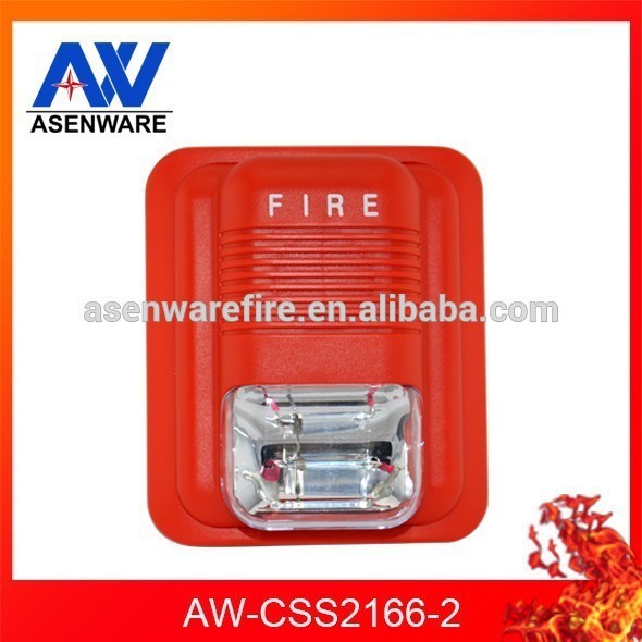 Conventional Fire Strobe Siren Alarm For Hotels AW-CSS2166-2