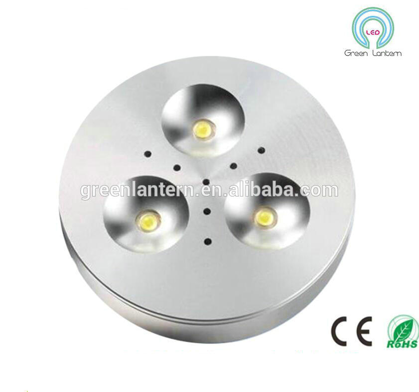 LED Aluminum Cabinet Lamp Light Round 12v Led Puck lights Warm White led Spotlights