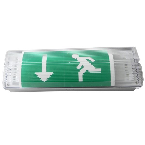 IP65 Rechargeable LED Lighted Exit Signs with Emergency Lights