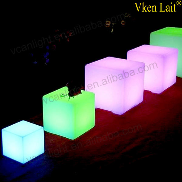 led cube seat lighting / outdoor led cube chair / led cube for event party wedding mini magic cube portable chair