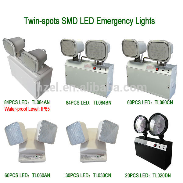 Hot Sale Rechargeable Double Heads Emergency Light LED Green