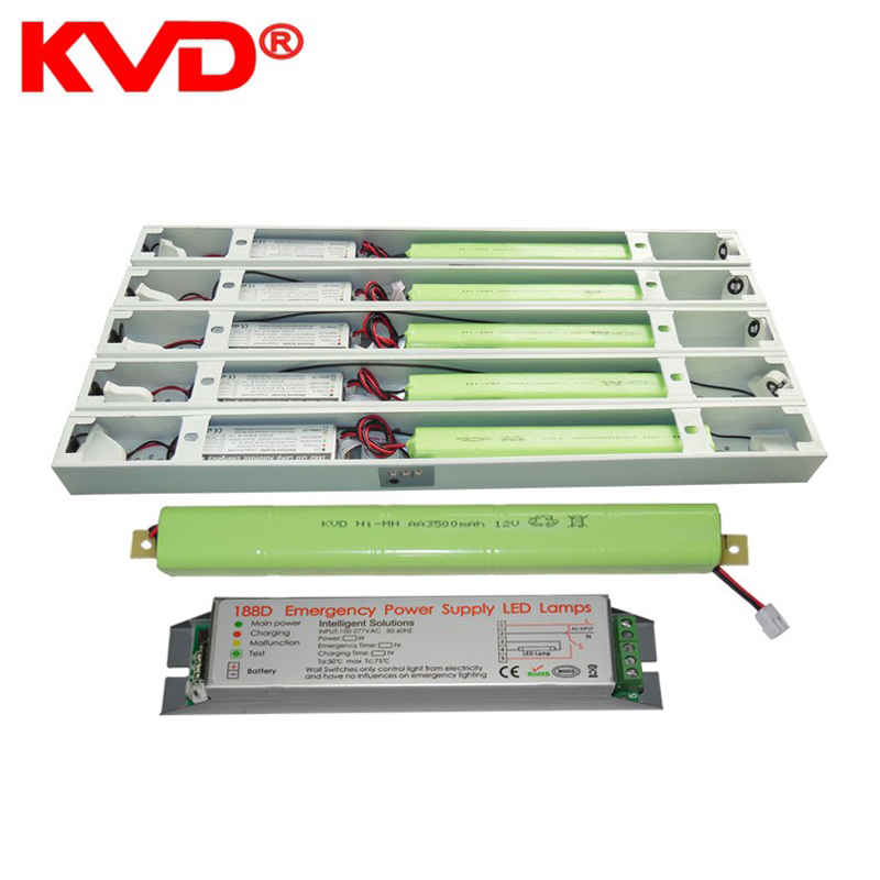 KVD LED Tube light emergency battery DC output 220v for LED bulb emergency continued time 1-3 hours