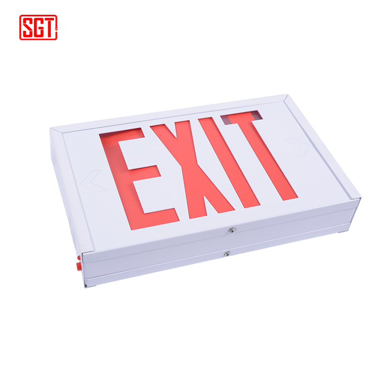 high quality UL CUL listed battery back up rechargeable emergency exit sign light