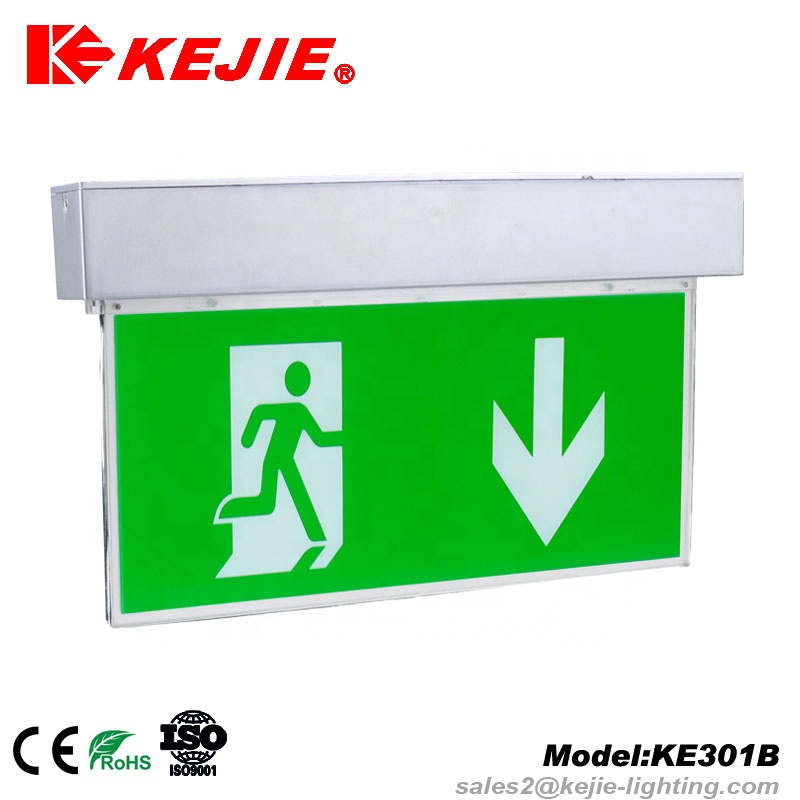 IP20 Wall mounted hotel fire emergency light LED exit signs