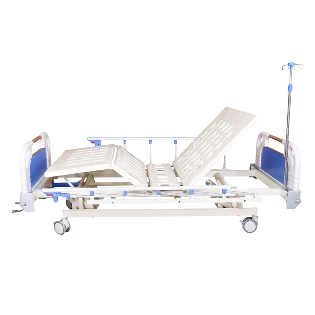 MT MEDICAL cheap three functions manual hospital ward bed manufacturer