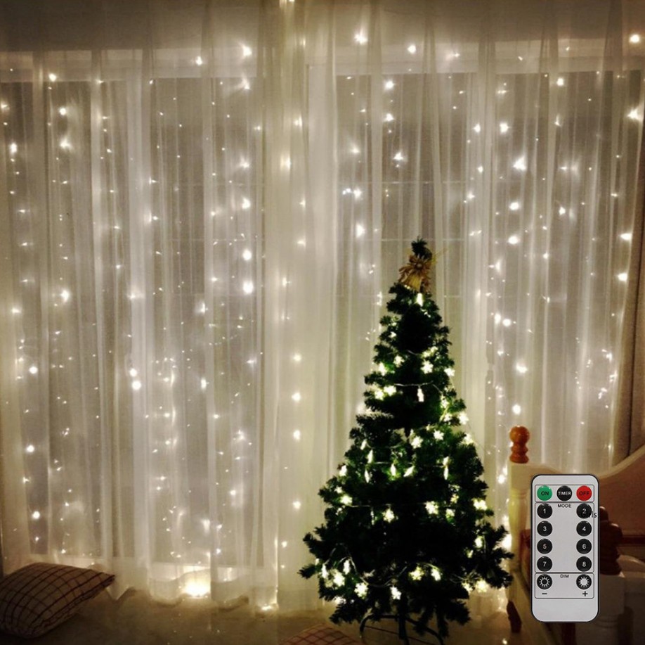 Rice Light, 3m*3m LED Curtain Lamp with USB Plug and Remote Control , Decoration for Christmas/Party/Wedding/Exhibition