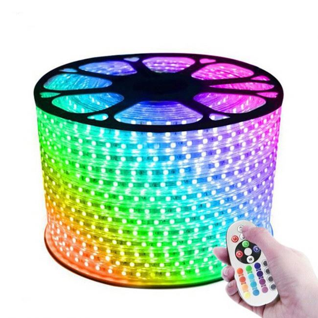 Emitting rgb color DC230V led strip 5050 60leds/m