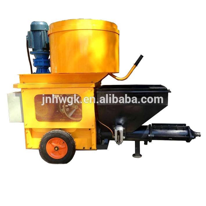 Construction Concrete Mortar Spray Machine with mixer