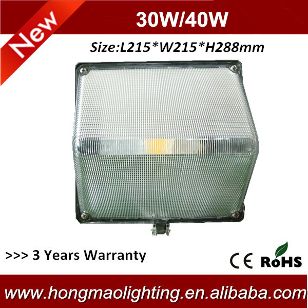 2014 Hot Sale square 40w led outdoor lights led wall pack lamp/boundary wall light