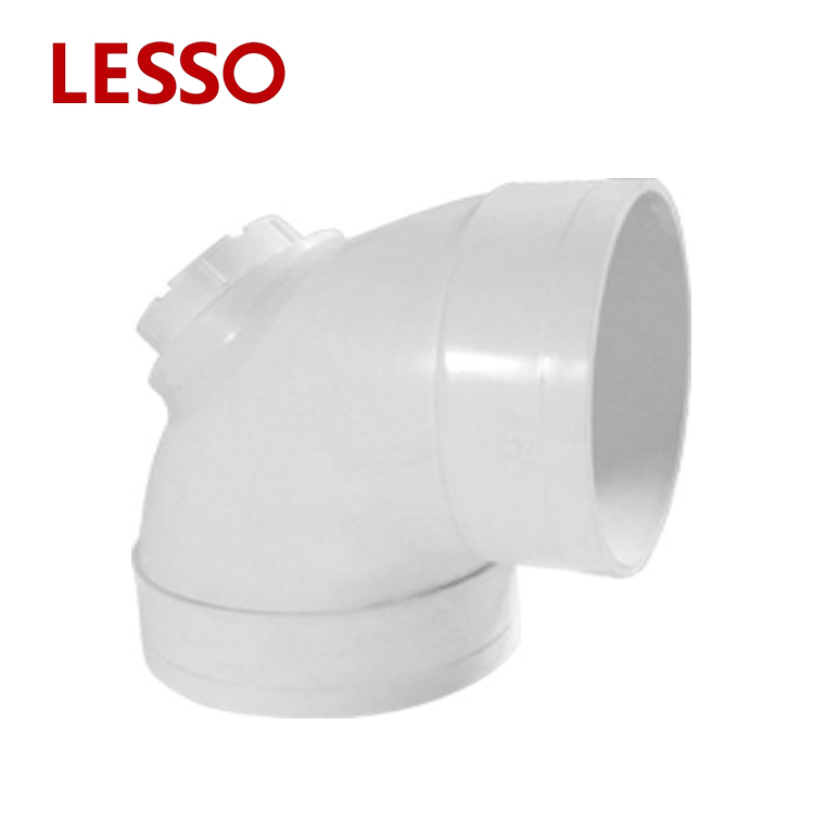 LESSO PVC Drainage Fittings 90 degree Elbow with Cleanout and Plug