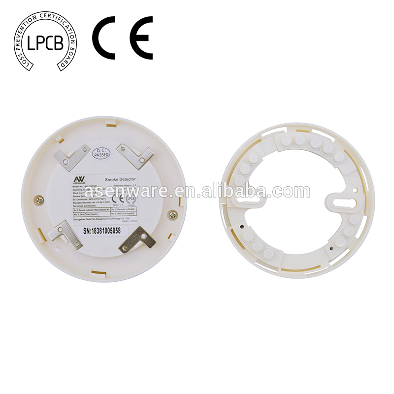 Fire alarm conventional type smoke sensor detector with LPCB certificate