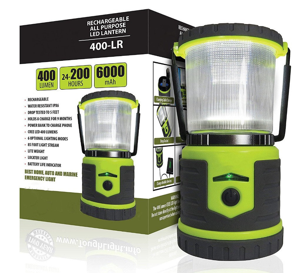 Dynamo Small Hanging New COB Miners Led Rechargeable Plastic Green Emergency Mini Outdoor Lantern