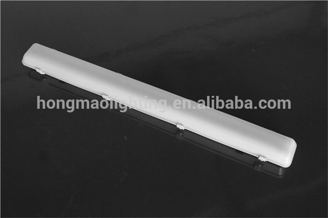 IP65 Tri-proof fixture 4 feet led tube light housing with ABS+PS ABS+PC PC+PC Material