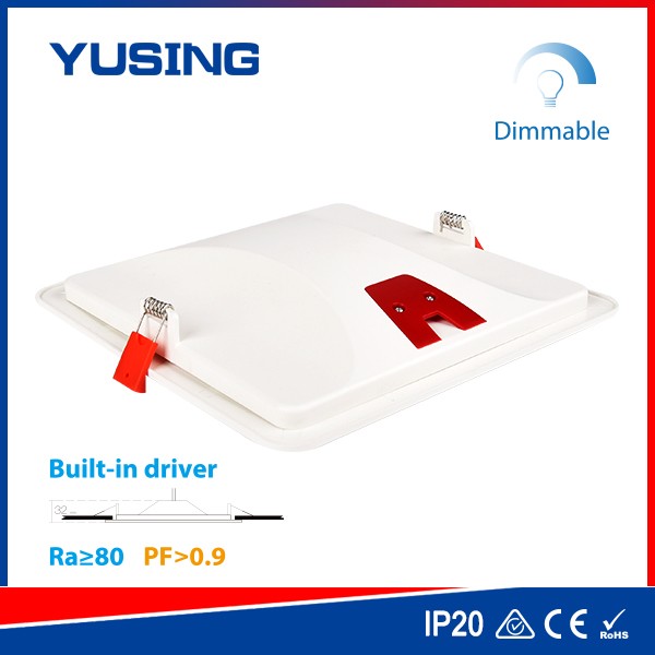 Built-in Driver Down Light 18W, Integrated Design Square Recessed LED Downlight, Recessed Square Downlight With CE