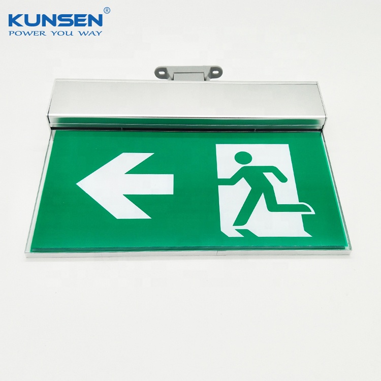 Universal hanging mount exit sign emerg light