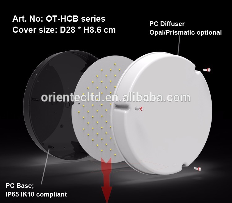 OT-HCB-72EMC indoor ip65 emergency pendant light with corridor function