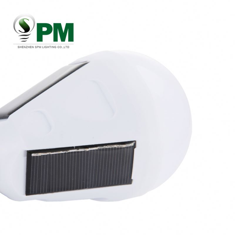 hot sale e27 7w 12w solar rechargeable led emergency light