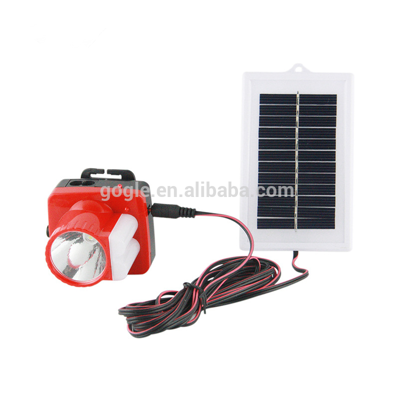 SL-2019 Solar panel charging 3W +8SMD led rechargeable head lamp