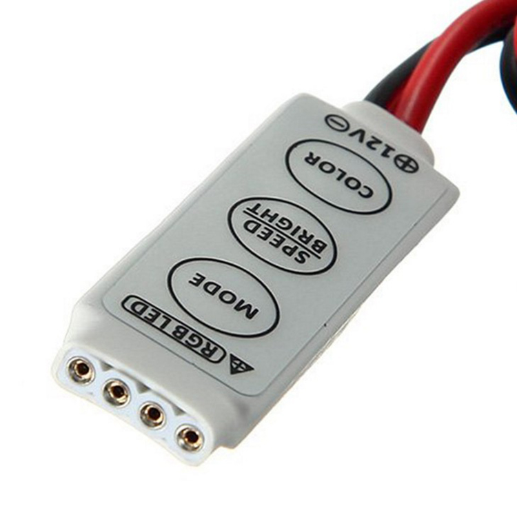 Mini three key colorful controller LED colorful dimmer RGB light bar controller 5-24V