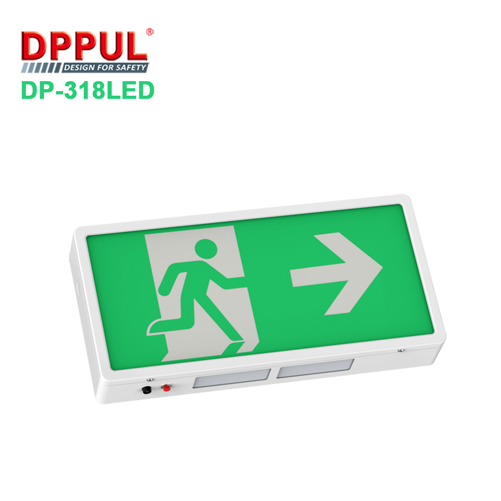 0.8W 3.6V 1.8Ah Rechargeable Battery Wall Mounted Emergency Exit Box