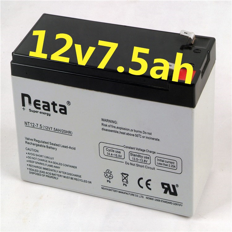 Neata Rechargeable 6fm7.5 12v 7.5ah 20hr battery for UPS