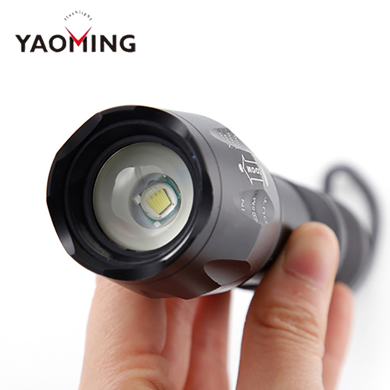 High power strong light aluminum rechargeable 18650 battery g700 tactical torch light led flashlight