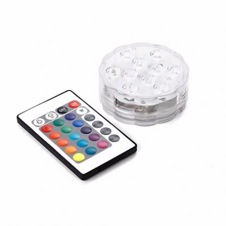 16 Colors Submersible LED Glow light Decorative LED Light for Bar Club Wedding Party