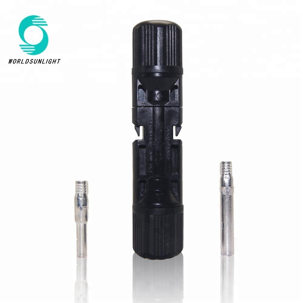 WSPVCC UL CE TUV approved Waterproof IP67 1000v dc 2.5mm2 ,4mm2 ,6mm2 16A 20A 25A 30A male and female solar mc4 cable connector