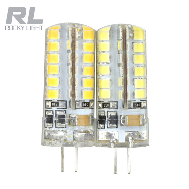 12V G4 LED 2W G4 G9 LED Silicone Bulb Warm White 3000K Bi-pin Base Non Dimmable 24x2835 LEDs light