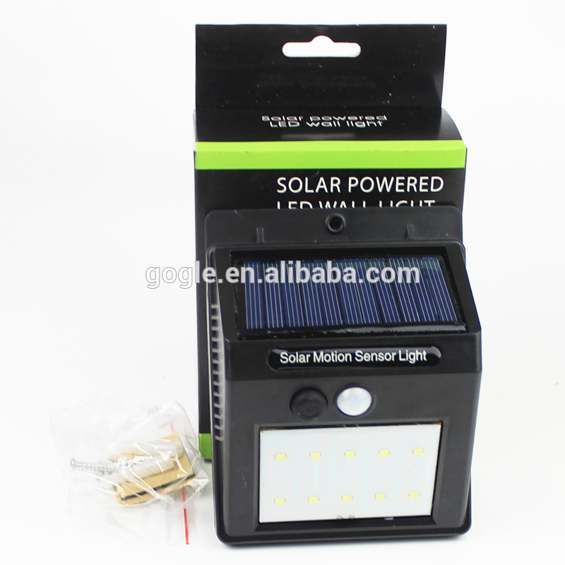 Solar Powered Motion Sensor LED Wall Pack Light