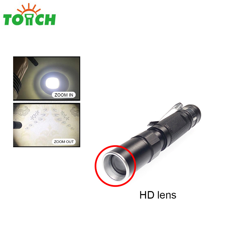 surgical pen flashlight led mini torch light Aluminum zoomable black light flashlight