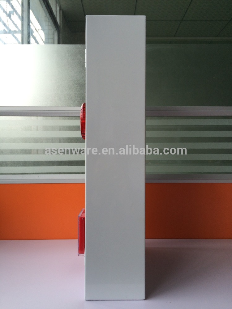 New Arrival 2016 ASENWARE Conventional Red Color Strobe Light 4/6/8/10 Bell Resettable Manual Call Point 3 in 1 Panel