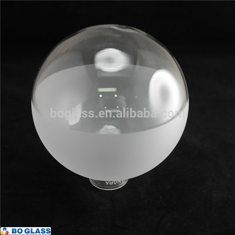 China manufacturer unique shape high borosilicate glass bulb lamp shade & cover for home