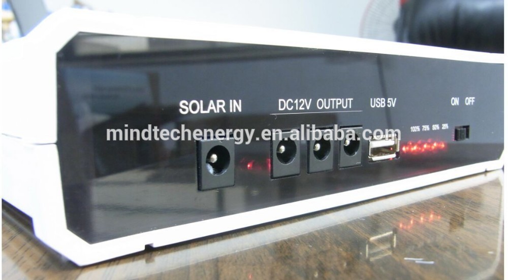 DC mini solar power lighting system home