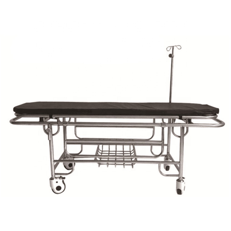 Stainless steel clinic stretcher for sale cheap patient stretcher trolley cart