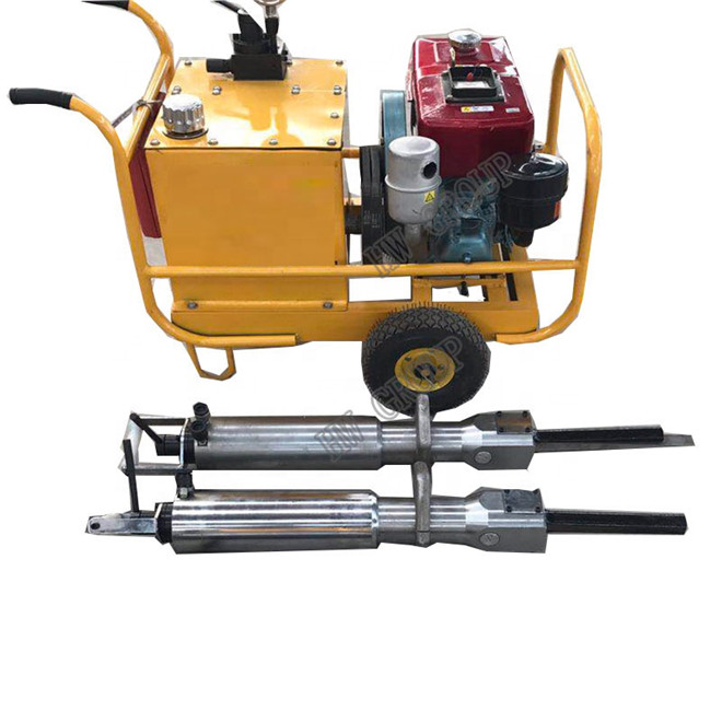 Portable rock splitter / rock hydraulic splitting machine