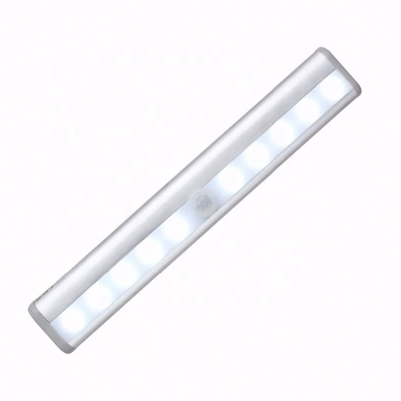 Battery Powered Security Cabinet Lighting 10 Led Motion Sensor Closet Light