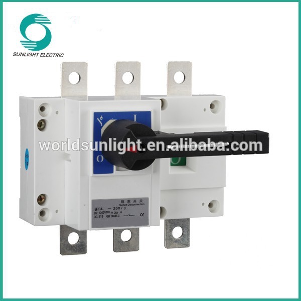 SGL DC1000V 1P~4P 63A-2500A load break isolating switch
