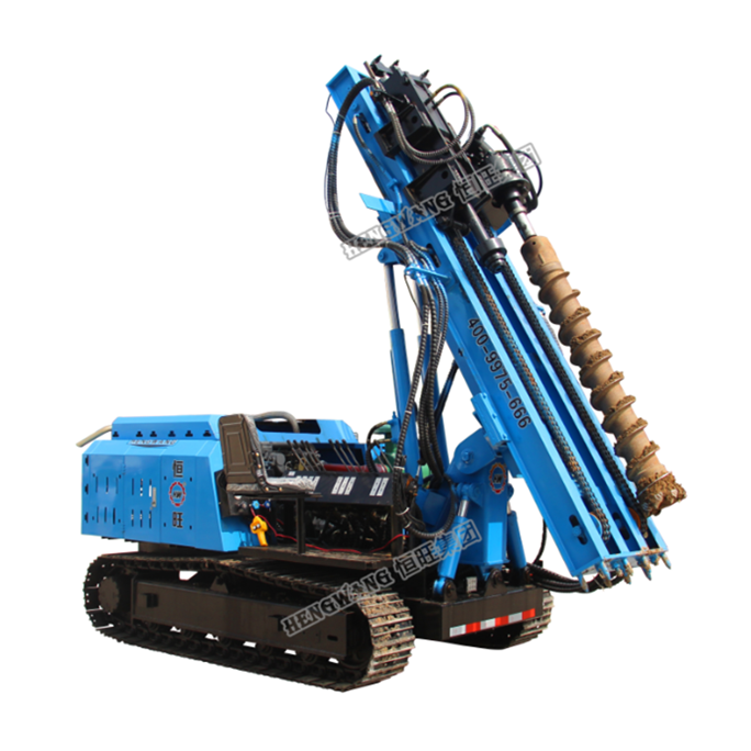 China supply hydraulic auger drilling rig / pile driving machine / screw pile driver