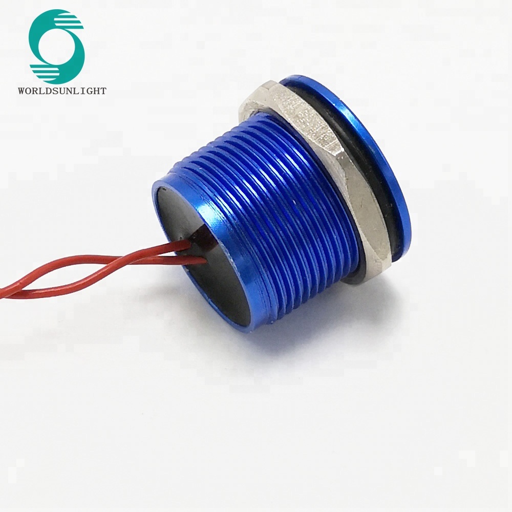 19mm Sealed Metal Electrical Piezo Switch IP68 Waterproof Push Button