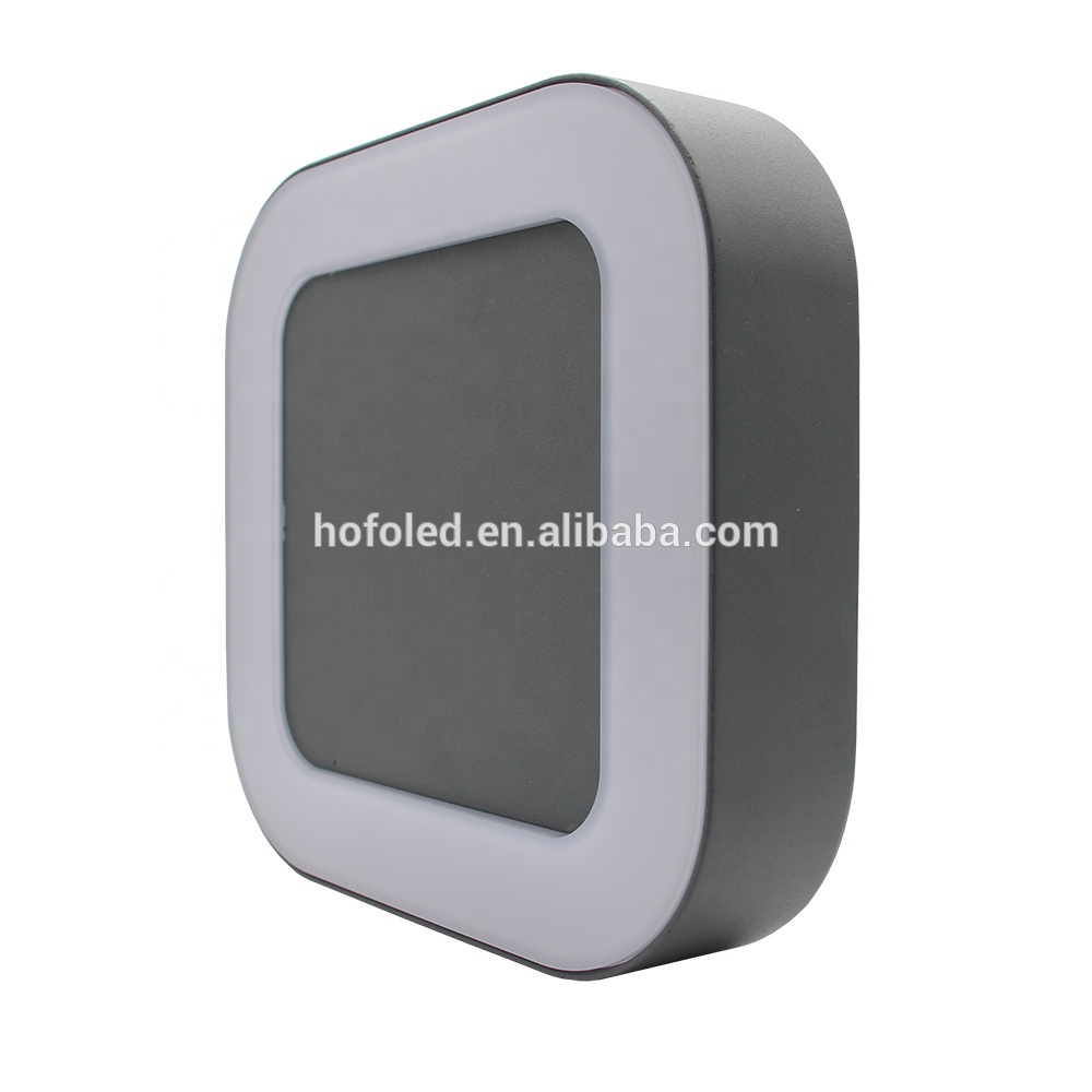 200mm 12W Modern Square LED Outdoor Decorative Wall Light