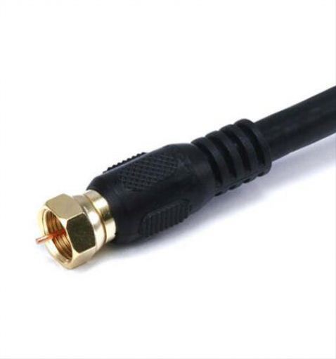 TV Cord Wire RG6 Coaxial Coax Black HD Satellite HDTV Antenna Cable