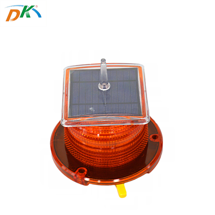 DK PC material led tower warning solar light in traffic light