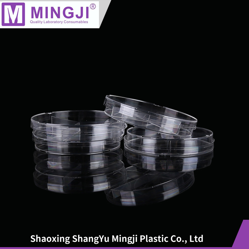 High transparency 90mm culture plates plastic petri dish with CE