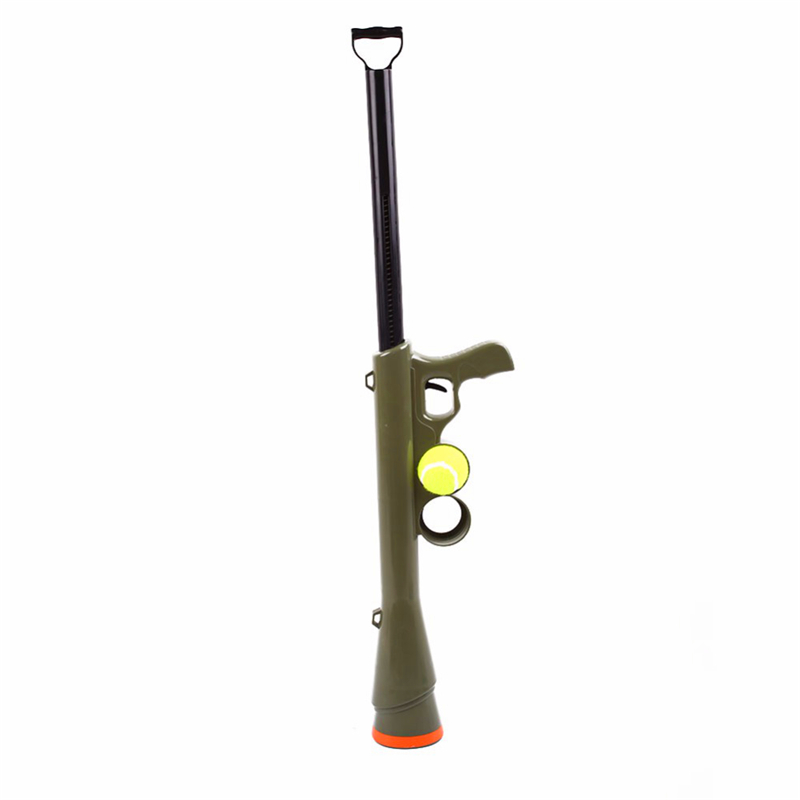 Good Quality Latest Pet Dog Funny Toy Ball Gun Toy Tennis Ball Launcher Thrower Products Training Muzzle Catapult