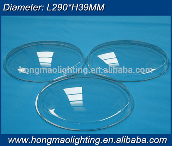 led high bay lens round shape 290 mm cob led optical lens