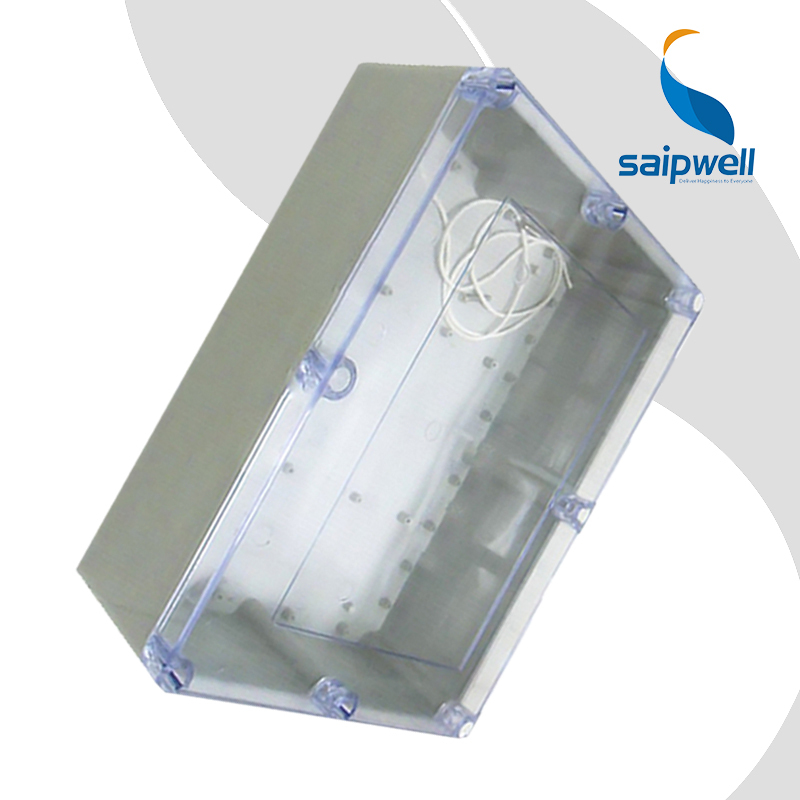 SAIP/SAIPWELL 380*260*140mm Cheap Price Small Transparent Outdoor Plastic Enclosure Box