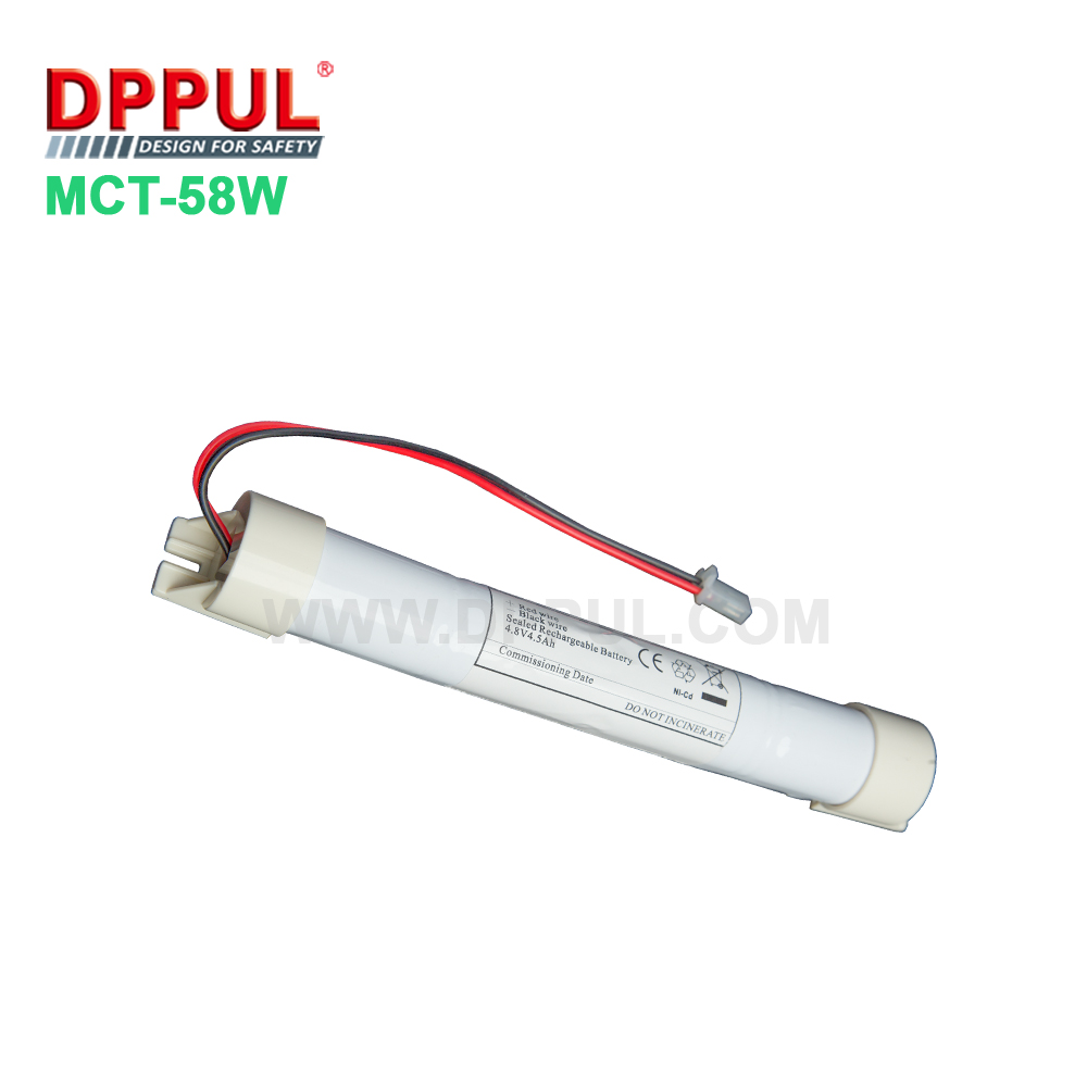 With 4.8V back battery Rechargeable emergency electronic ballast light