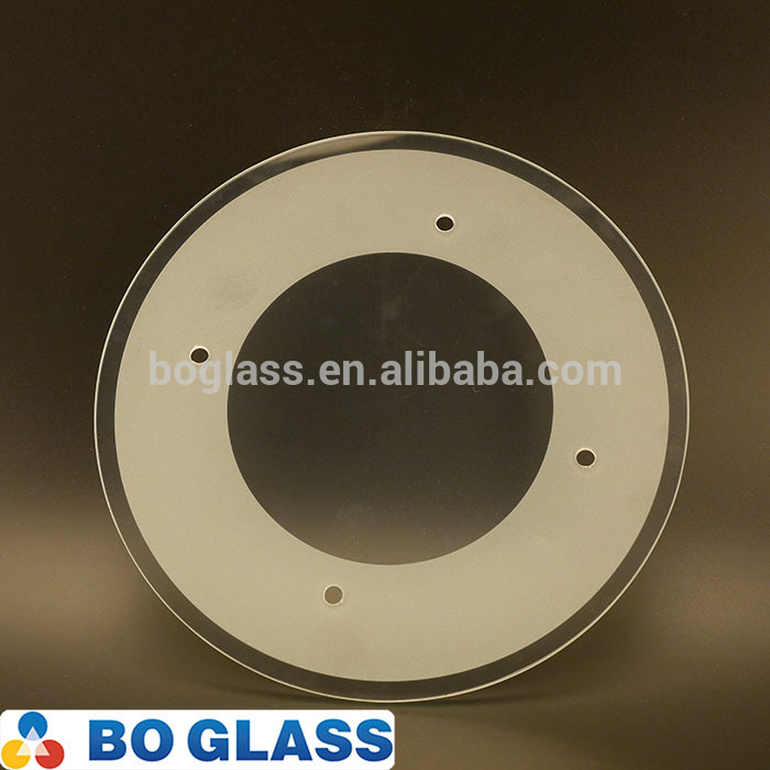 Hot Sale Tempered Clear Glass Plate With Sandblast